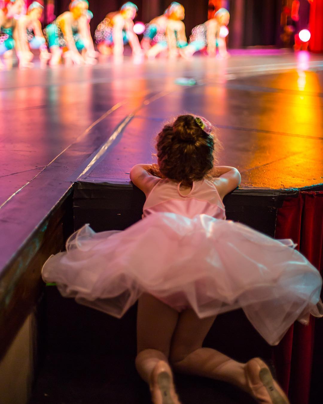 Love this of Rosebud during tonight's rehearsal...love seeing her watch and dream! #canon #5dmarkiii