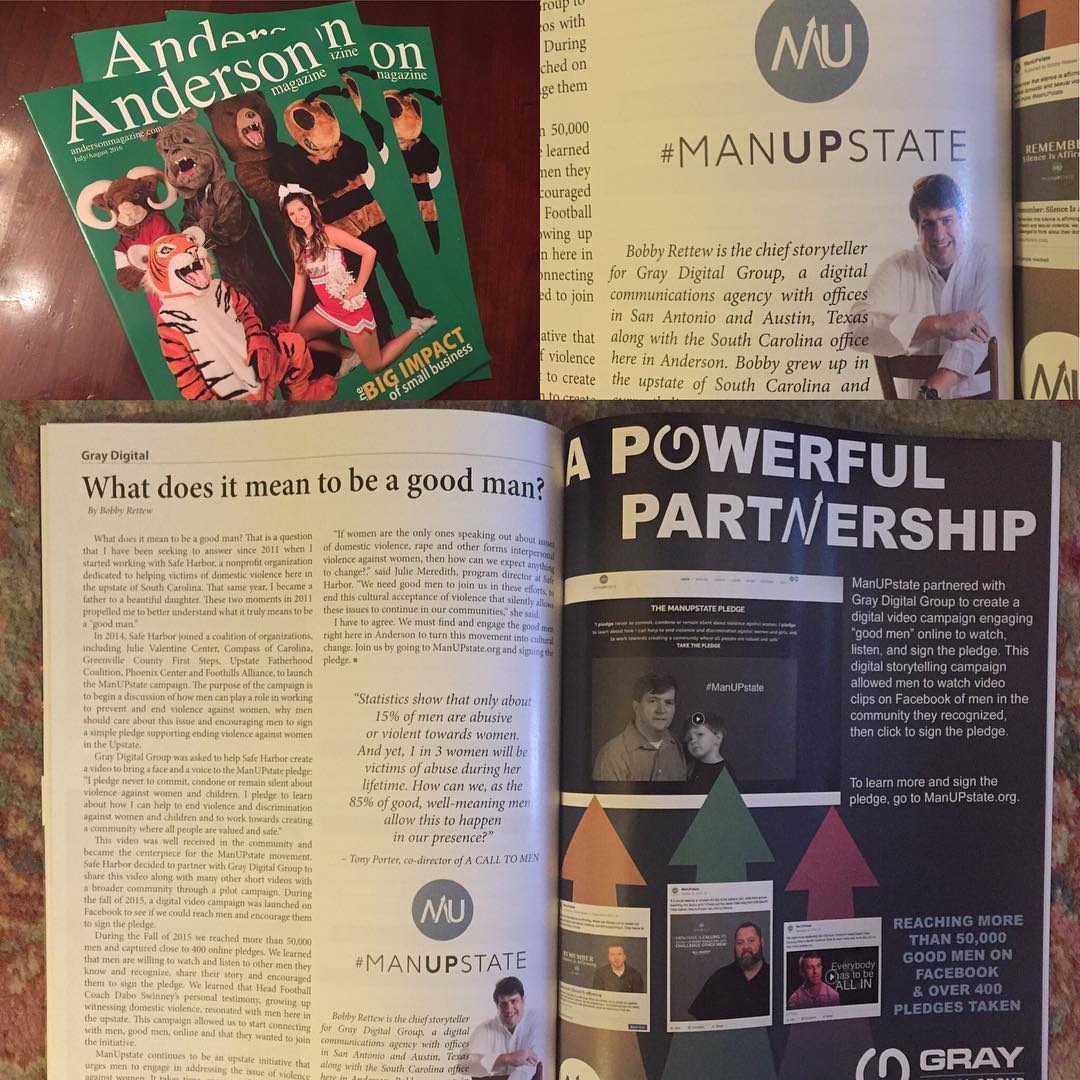 You better pick up your next #AndersonMagazine featuring #ManUPstate and Gray Digital Group! #BeADad