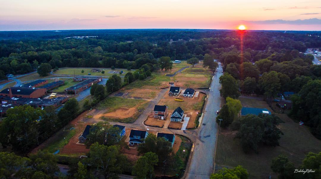 Great night to see the sun set over 61 Hills in Anderson! Wonderful project by Homes of Hope! #DJI #phantom3