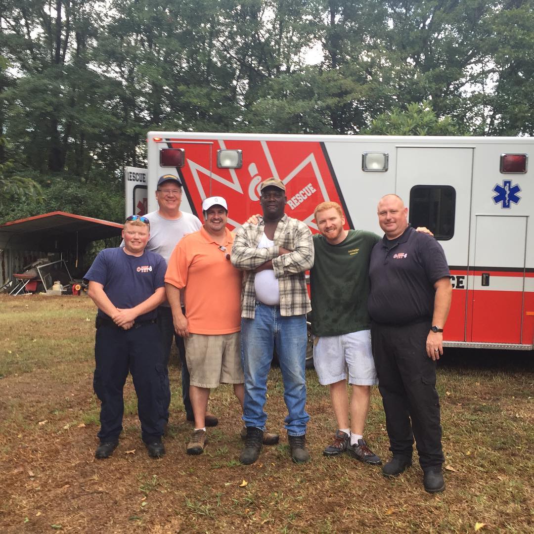 Thanks to our friends at Fork Rescue Squad and the wonderful actors who helped us produce the stroke awareness videos in Townville, SC. #TownvilleStrong #stroke #strokemonth