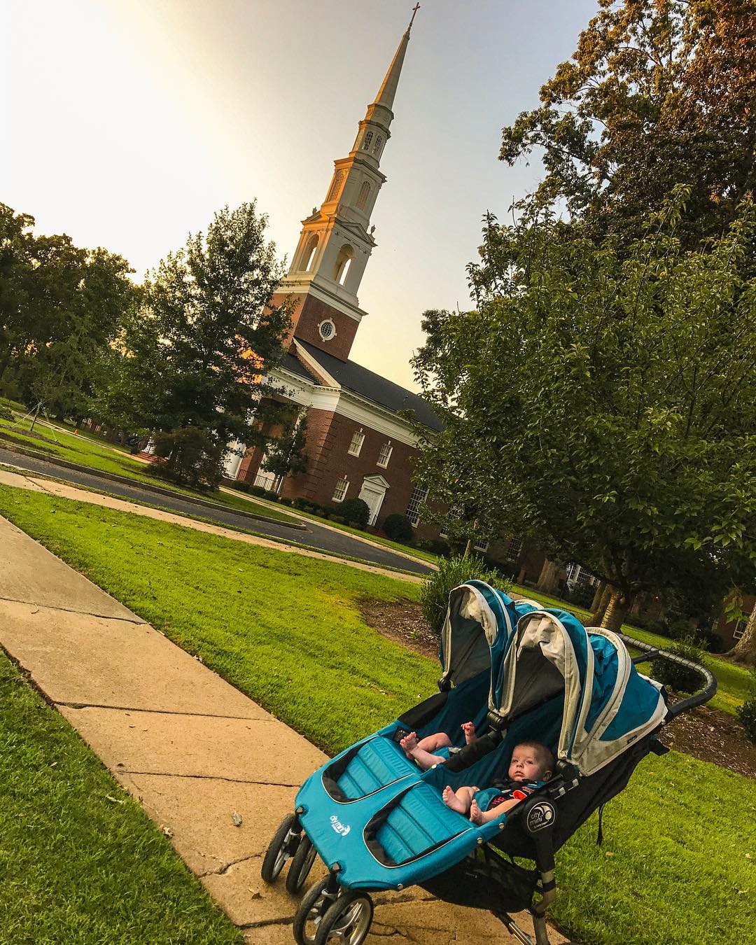 Just an evening walk with the boys! I am so fortunate to live in such close proximity to my office, downtown Anderson, and our church where a short walk takes you right to our community gathering places! Love the life of small town America! #camerapapa #bbc #twinslife